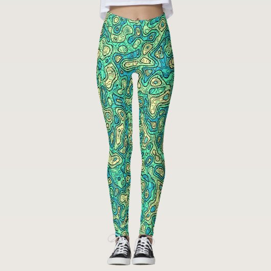 Groovy Green Leggings (Voorkant)