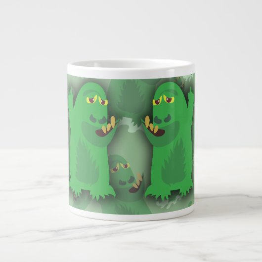 Groovy Green Monster Pals Grote Koffiekop (Voorkant)