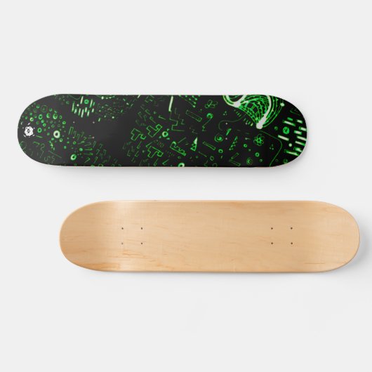 Groovy Green Persoonlijk Skateboard (Horizontaal)