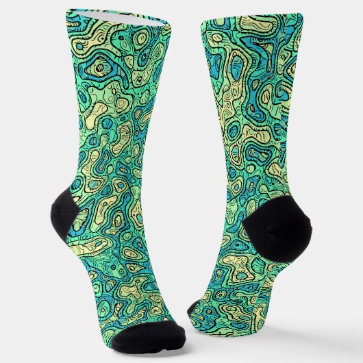 Groovy Green Socks Sokken (Gebogen)
