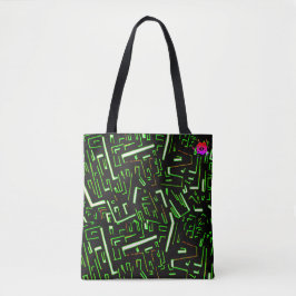 Groovy Green Tote Bag