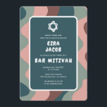 Groovy Green Waves Star of David Custom Bar Mitzva Kaart<br><div class="desc">Perfecte kaart om een vleermuis mitswa, bar mitswa of andere joodse viering aan te kondigen! Hand gemaakte kunst voor u met handlettering aan de achterkant! VOLLEDIG ! Klik op "Personaliseren" hierboven om de tekst te bewerken. Klik op "bewerken met ontwerpgereedschap" om de lettertypen, kleuren en plaatsingen aan te passen en...</div>
