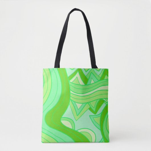 Groovy Greens Tote Bag (Voorkant)