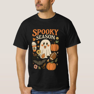 Groovy Griezelig Seizoen Gelukkig Spook Pompoen Kr T-shirt