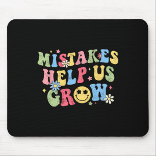 Groovy Groei Mentaliteit Positieve Retro Leraren B Muismat