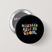 Groovy Groei Mentaliteit Positieve Retro Leraren B Ronde Button 5,7 Cm (Voorkant /achterkant)