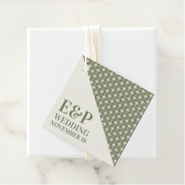 Groovy Groen Retro 70s Bruiloft Bedankjes Labels