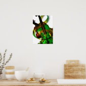 Groovy, Groen Violin Poster (Keuken)