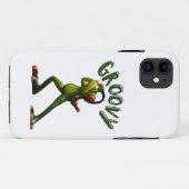 Groovy Groene Kikker Case-Mate iPhone Case (Achterkant (horizontaal))