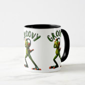 Groovy Groene Kikker Mok (Voorkant rechts)