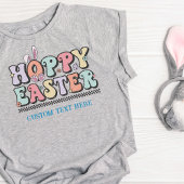 Groovy Groetjes! "Hoppy Easter" gepersonaliseerd T T-shirt