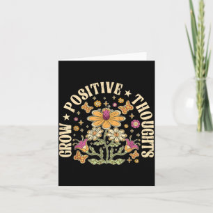Groovy Grow Positieve Gedachten Bloemige Mentale G Kaart