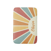 Groovy grunge retro stijl zonneschijn ontwerp badmat (Voorkant Verticaal)