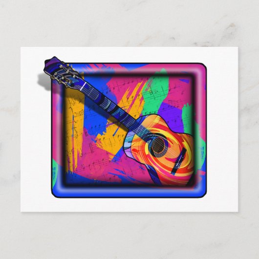 GROOVY GUITAR BRIEFKAART (Voorkant)