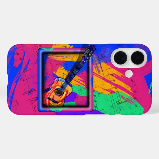 GROOVY GUITAR Case-Mate iPhone CASE (Achterkant (horizontaal))