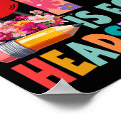 Groovy H is voor Headstart Leuke Ck naar school Poster (Hoek)