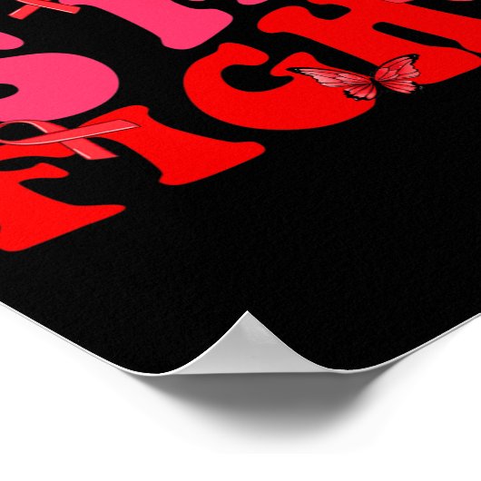 Groovy haar gevecht is mijn gevecht sikkelcel bewu poster (Hoek)