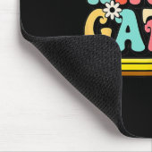 Groovy Hallo Kindergarten Vibes Retro Teacher Back Muismat (Hoek)