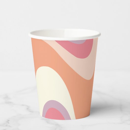 groovy Halloween Birthday Paper Papieren Bekers (Links)