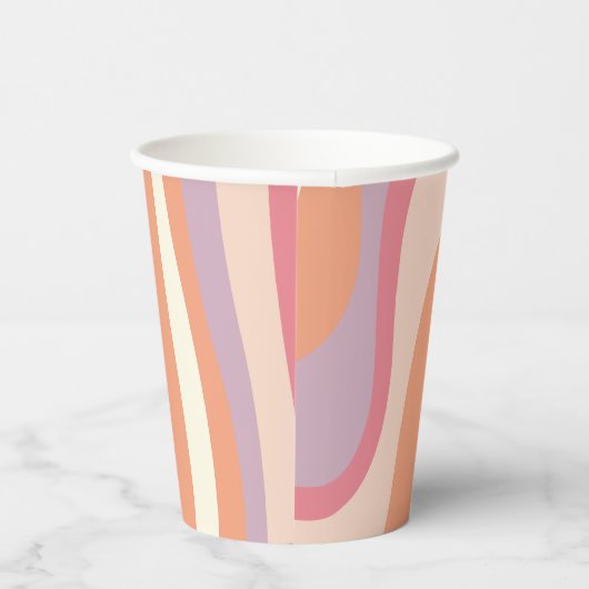 groovy Halloween Birthday Paper Papieren Bekers (Rechts)