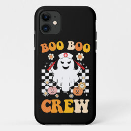 Groovy Halloween Boo Crew Verpleegster Ghost Case-Mate iPhone Case