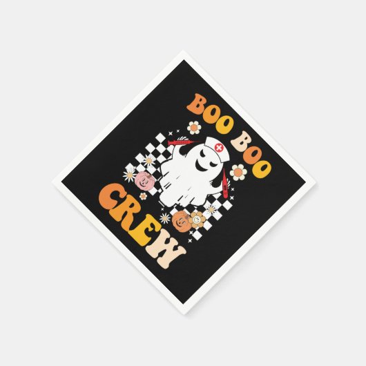 Groovy Halloween Boo Crew Verpleegster Ghost Servet (Hoek)