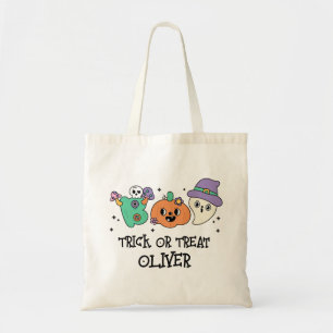 Groovy Halloween Boo Schattigee Trick or treat Cus Tote Bag