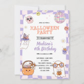 Groovy halloween-feest uitnodiging (Voorkant)