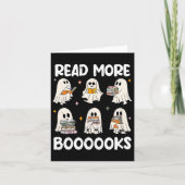 Groovy Halloween Ghost Lees Verder Boeken Biblioth Kaart (Voorkant)