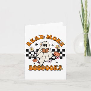 Groovy Halloween Lees meer boeken lezen klusje B Kaart