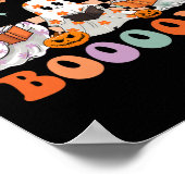 Groovy Halloween Lees Verder Boeken Floral Ghost B Poster (Hoek)