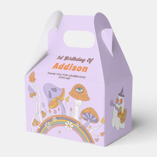 Groovy Halloween Leuk Spook Verjaardagsfeest Bedankdoosjes (Voorkant Zijde)