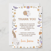 Groovy Halloween Leuke Ghost Bedankkaart (Voorkant)