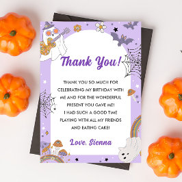 Groovy Halloween Leuke Ghost Bedankkaart