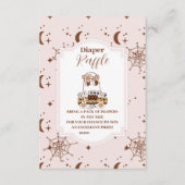 Groovy Halloween Little Boo Baby Raffle Diapper Informatiekaartje (Voorkant)