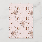 Groovy Halloween Little Boo Baby Raffle Diapper Informatiekaartje (Achterkant)