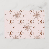 Groovy Halloween Little Boo Baby Raffle Diapper Informatiekaartje (Achterkant)