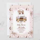 Groovy Halloween Little Boo Baby shower Kaart (Voorkant)