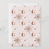 Groovy Halloween Little Boo Baby shower Kaart (Achterkant)