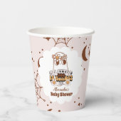 Groovy Halloween Little Boo Baby shower Papieren Bekers (Achterkant)