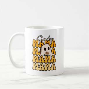 Groovy Halloween Mama spook bloem grappige hallowe Koffiemok
