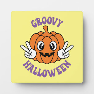 Groovy Halloween Pompoen - Grappig Halloween Fotoplaat