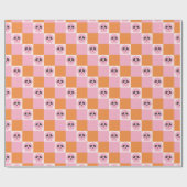 Groovy Halloween Retro Spooky Design Cadeaupapier (Vlak)