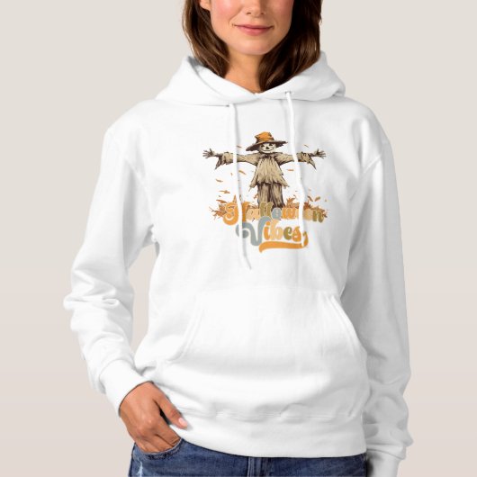 Groovy Halloween-sfeer Vogelverschrikker Hoodie (Voorkant)