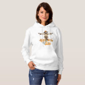 Groovy Halloween-sfeer Vogelverschrikker Hoodie (Voorkant volledig)