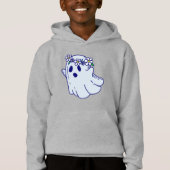 groovy halloween spooky boho floral ghost (Voorkant)