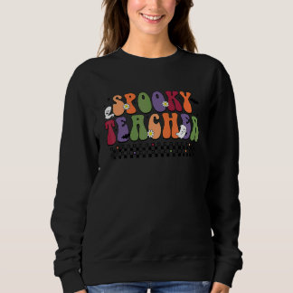 Groovy Halloween Spooky Teacher Trick of Teach Tea Trui
