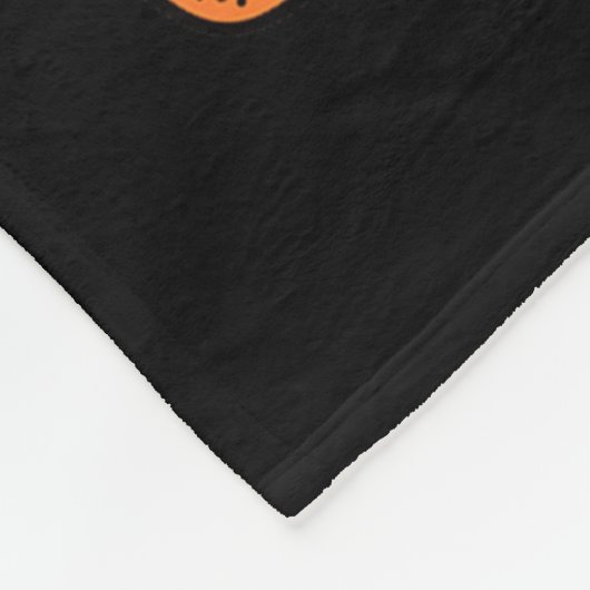 Groovy Halloween Vibes Costume Ghost Pumpkin Fleece Deken (Hoek)