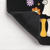 Groovy Halloween Vibes Costume Ghost Pumpkin  Muismat (Hoek)