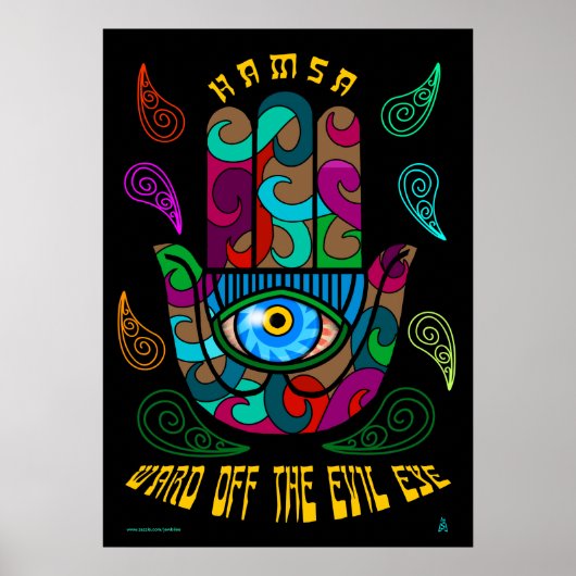 Groovy Hamsa Poster (Voorkant)